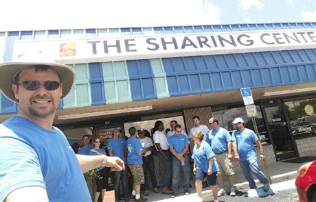 Convergint day Orlando selfie with colleagues photo