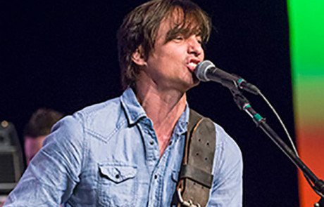 Male singer on stage