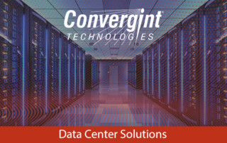 Data center with logo over it