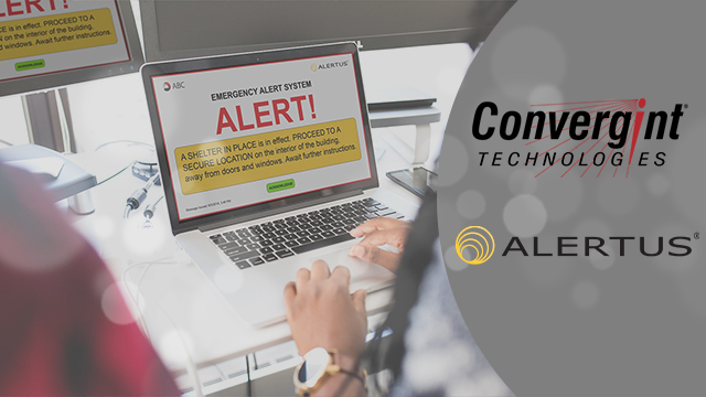 Person receiving an alert on their laptop