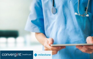 healthcare professionals with tablet