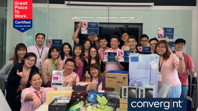 Convergint Singapore certified as Great Place to Work for 3 consecutive years