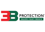 Red 3 and Green B and the word protection with the words ballistic, blast, and break-in below