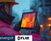 Man looking at screen for thermal activity