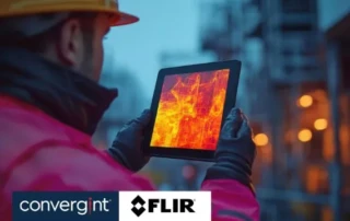 Man looking at screen for thermal activity