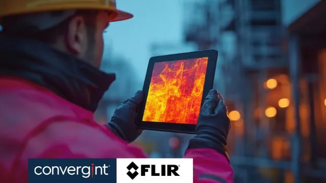 Man looking at screen for thermal activity